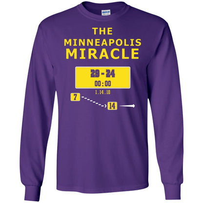 Football Lover T-shirt The Minneapolis Miracle Purple