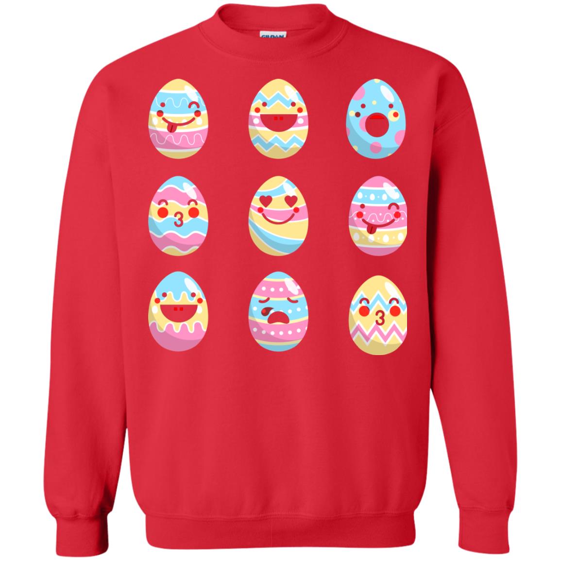 Egg Emoji Easter Happy Egg Hunt For Kids T-shirt Red