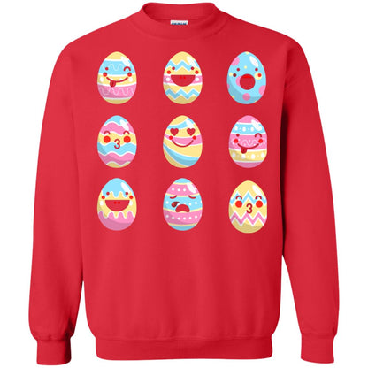 Egg Emoji Easter Happy Egg Hunt For Kids T-shirt Red