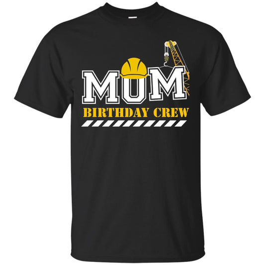 Mom Birthday Crew Mommy T-shirt Black