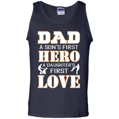 Dad A Son_s First Hero A Daughter_s First Love Daddy Shirt Navy