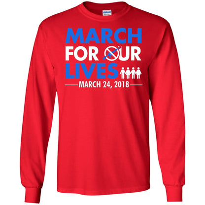 March For Our Lives March 24 2018 Gun Control T-shirt Red
