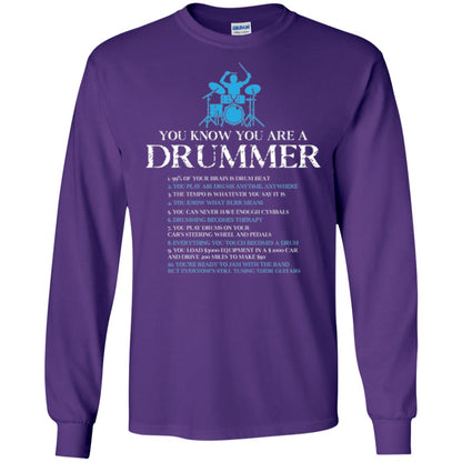 Drummer T-shirt You_re A Drummer Purple
