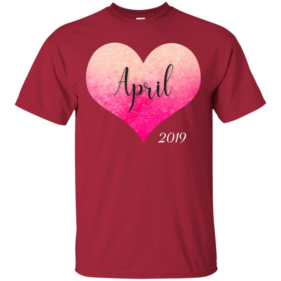 Pregnancy Reveal Announcement Party April 2019 Shirt Cardinal