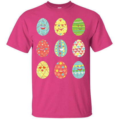 Happy Egg Emoji Easter Sunday Egg Hunt T-shirt Heliconia
