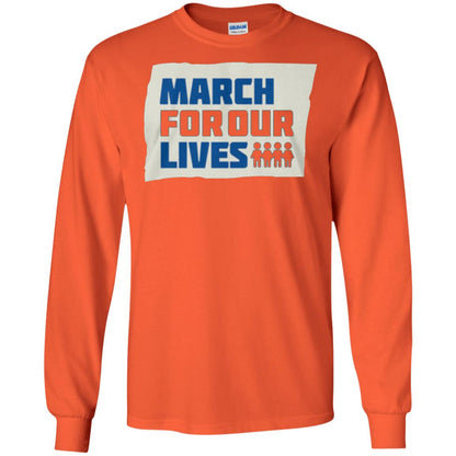 March For Our Lives Anti Gun T-shirt Orange
