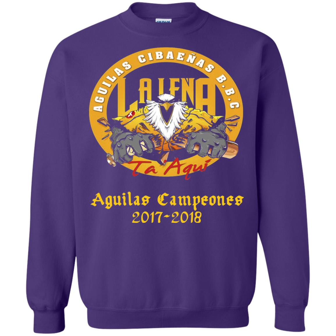 Baseball Lover T-shirt Aguilas Cibaenas Campeones 2017-2018 Purple
