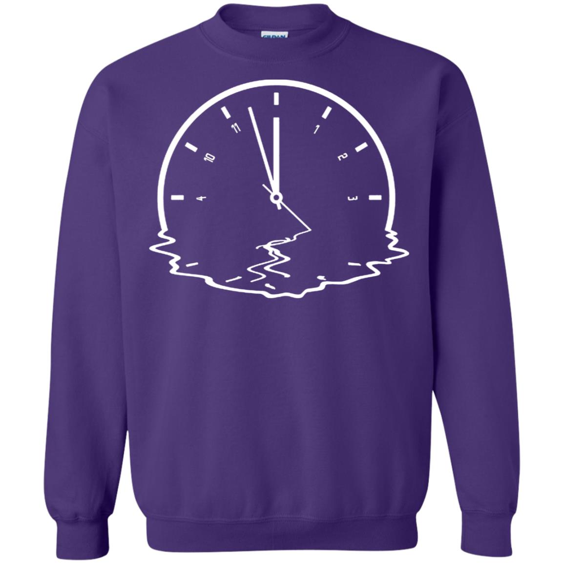 Alzheimer's & Dementia Awareness Funny Clock Gift Shirt Purple