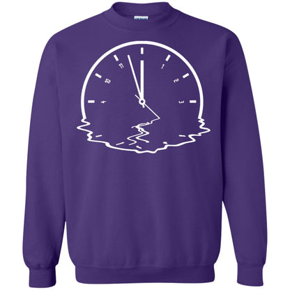Alzheimer's & Dementia Awareness Funny Clock Gift Shirt Purple