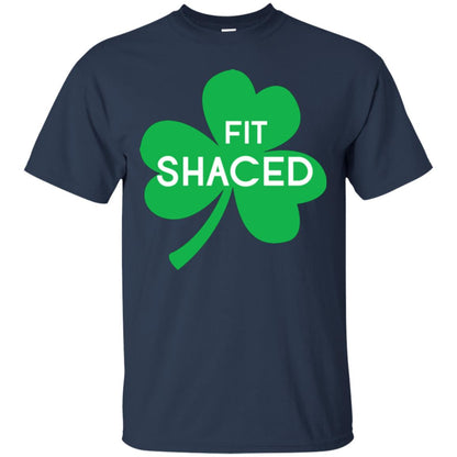 Saint Patrick's Day T-shirt Shamrocks Fit Shaced Navy