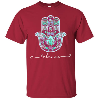 Balance Yoga Gym Hamsa T-shirt Cardinal