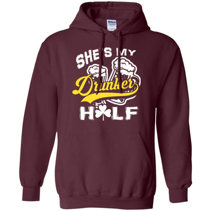 She's My Drunker Half Saint Patrick's Day T-shirt Maroon