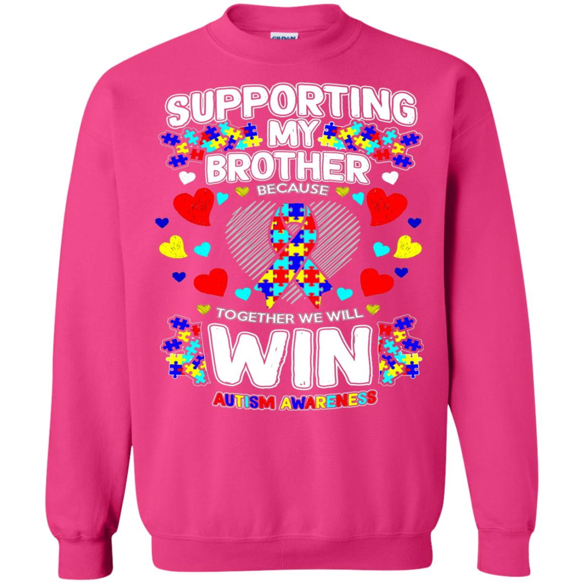 Autism Awareness Shirts For Supporting My Brother Heliconia