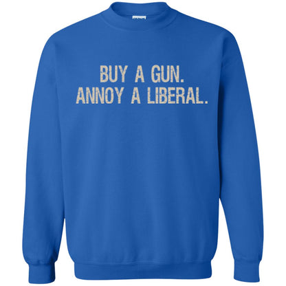 Gun Lovers T-shirt Buy A Gun Annoy A Liberal Royal