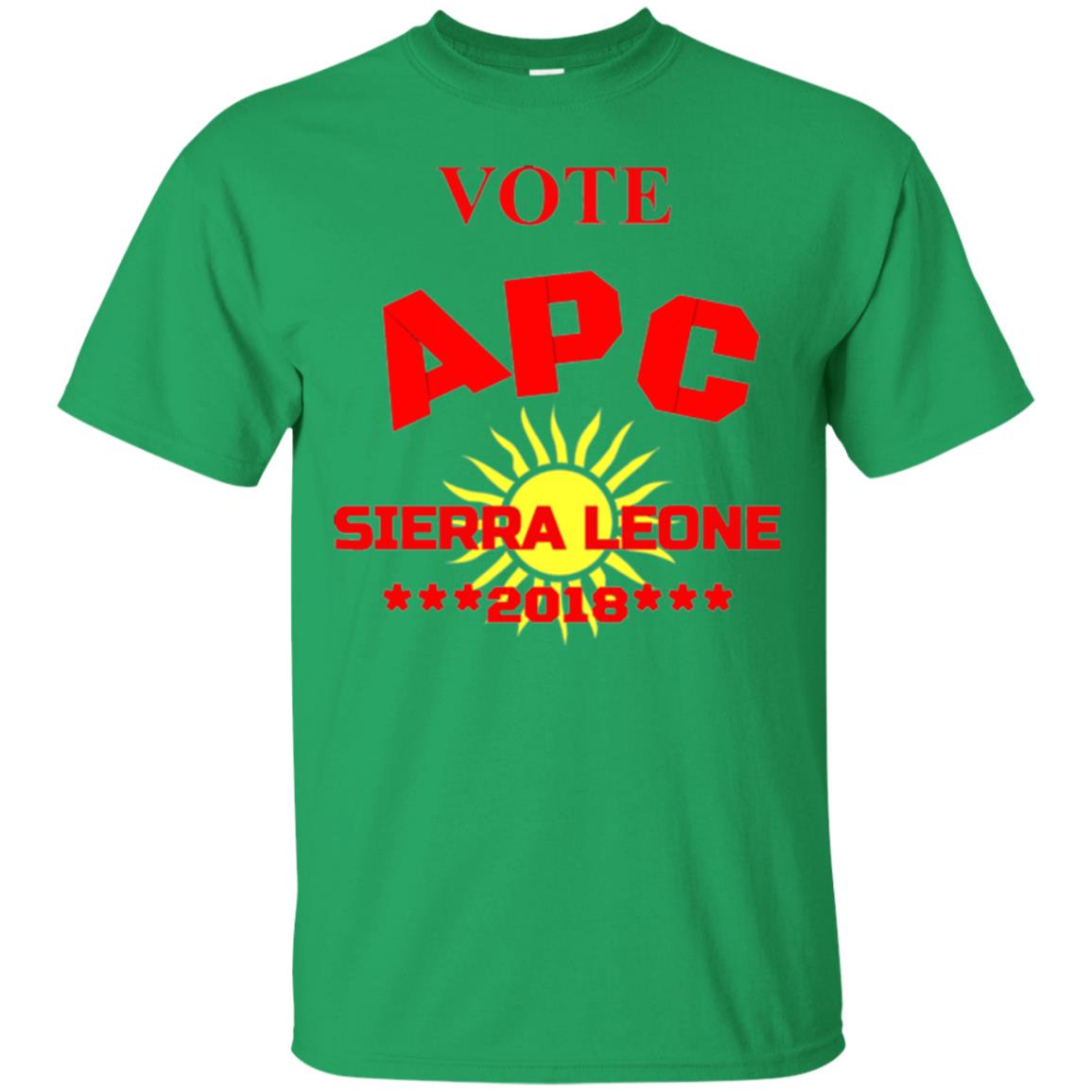 Political Sierra Leone T-shirt Vote Apc Sierra Leone 2018 Irish Green