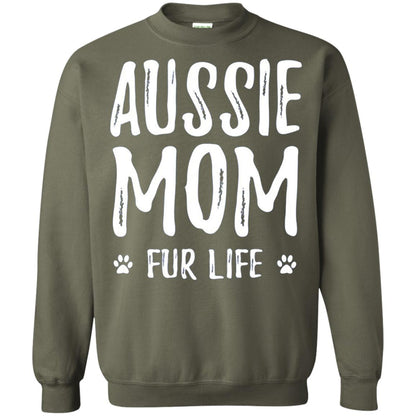 Aussie Mom Fur Life T-shirt Military Green