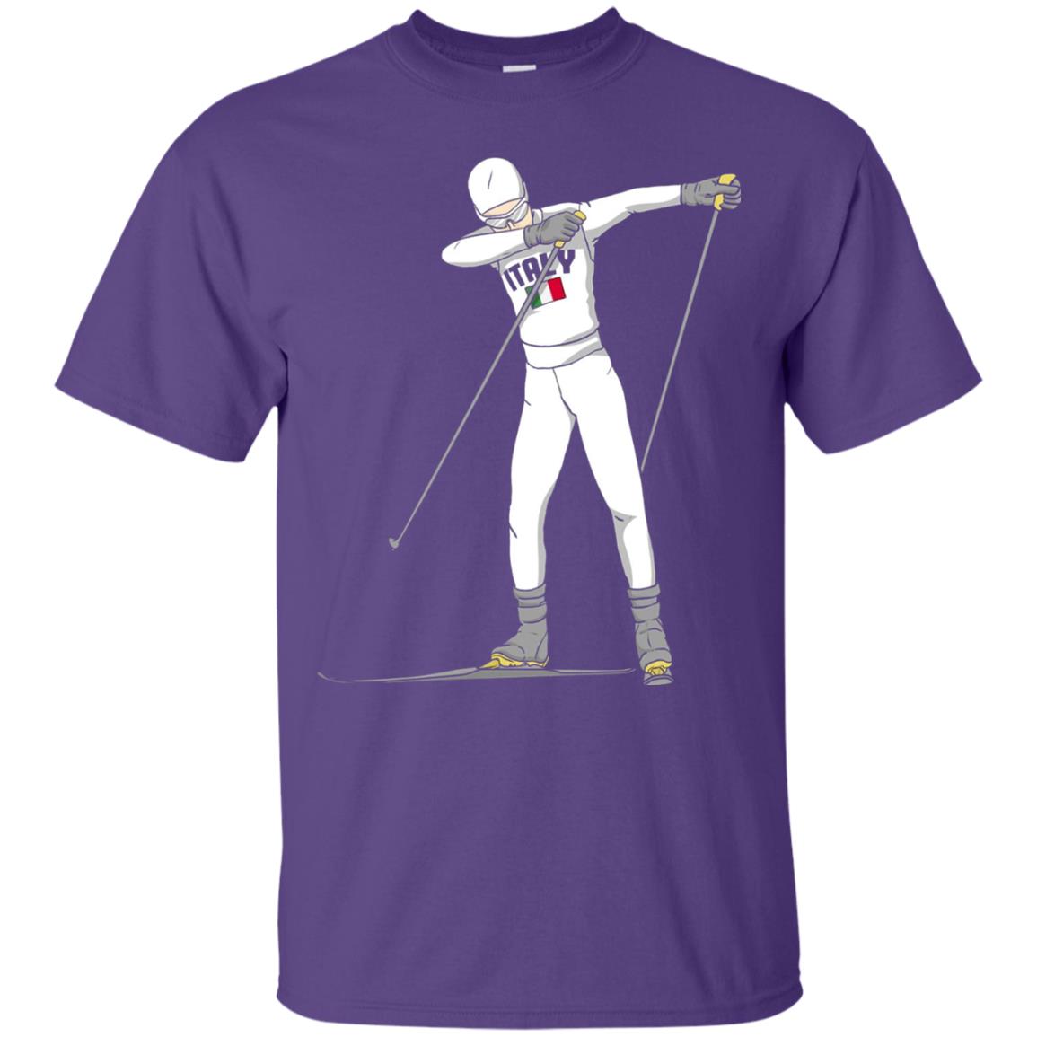 Italy Dabbing Skier Shirt Purple