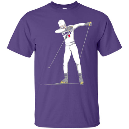 Italy Dabbing Skier Shirt Purple