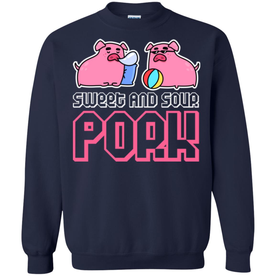 Food Lover T-shirt Sweet And Sour Pork Navy