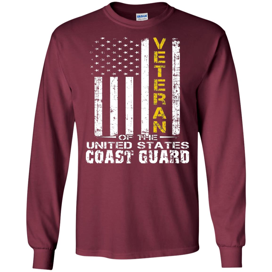 Veteran Of The United States Us Coast Guard Shirt Maroon