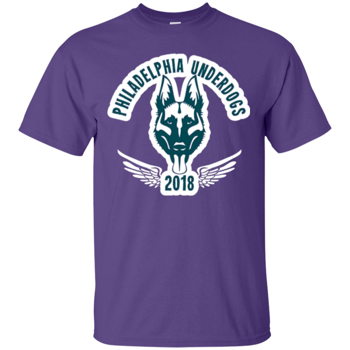 Dog Lover T-shirt Philadelphia Underdogs Purple