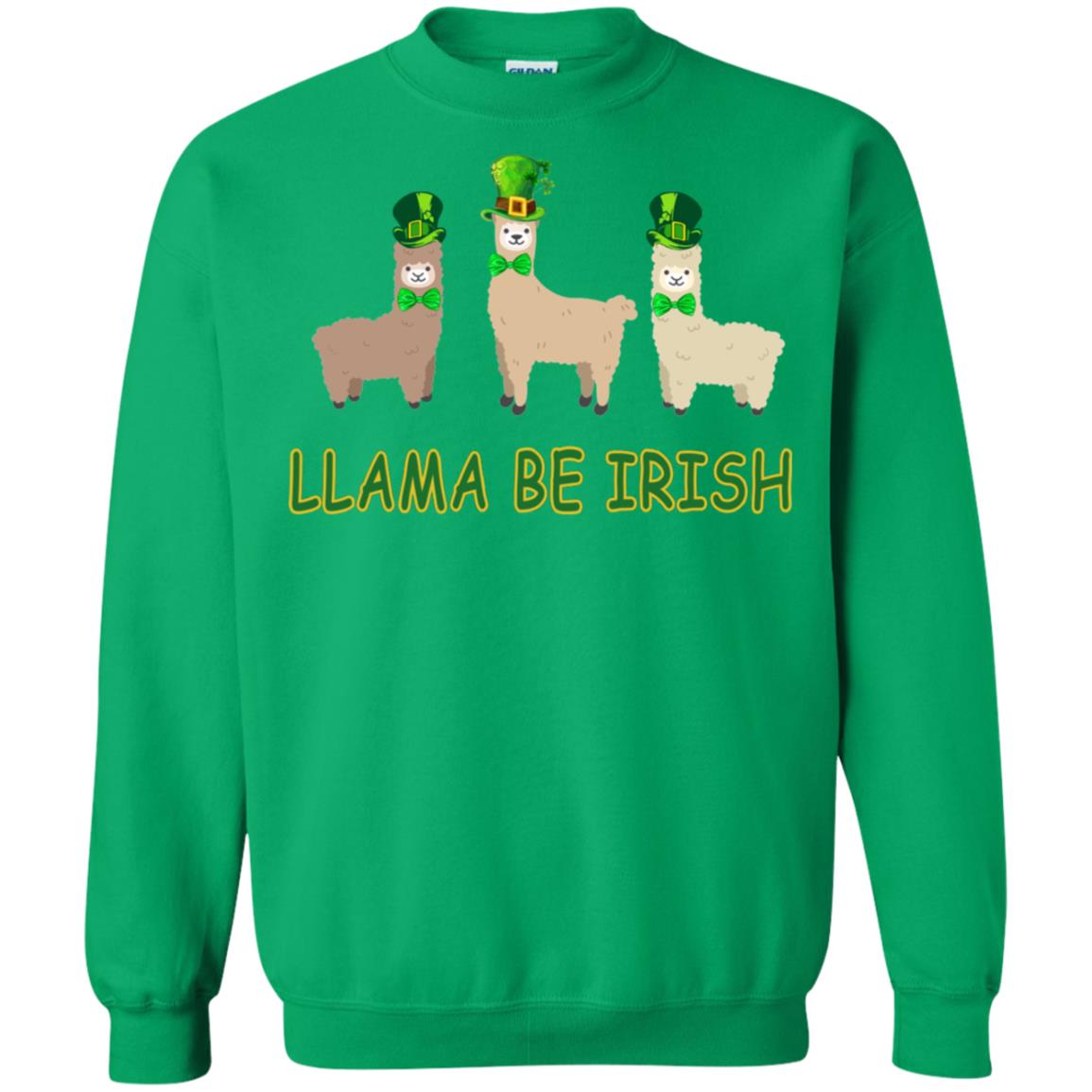 Llama Be Irish Ireland Gift Shirt Irish Green