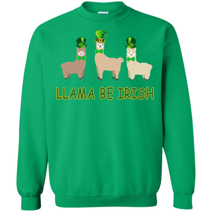 Llama Be Irish Ireland Gift Shirt Irish Green