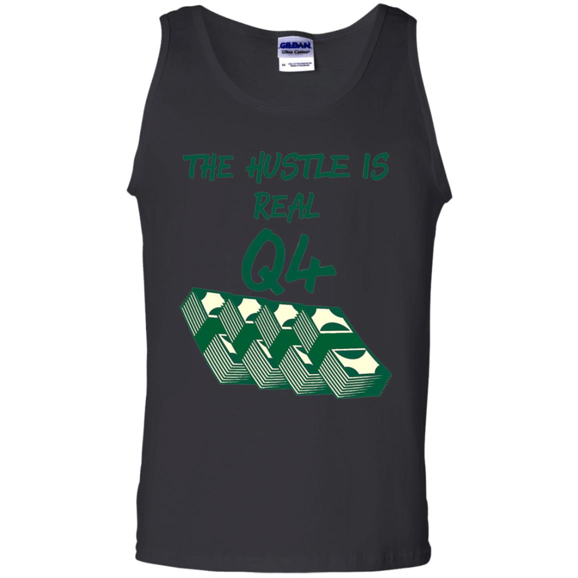 Money T-shirt The Hustle Is Real Q4 Making Money Novelty Black