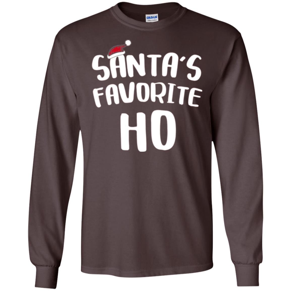 Christmas T-shirt Santa_s Favorite Ho Dark Chocolate