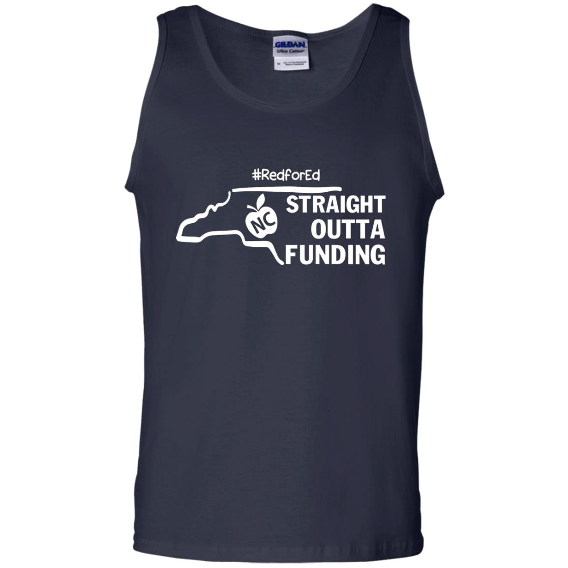 Straight Outta Funding #redfored ShirtG220 Gildan 100% Cotton Tank Top