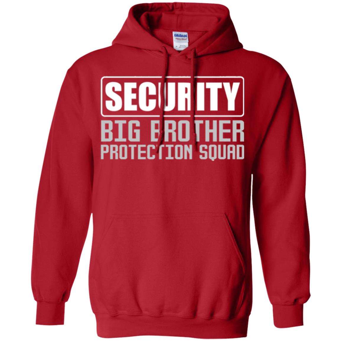 Family T-shirt Security Big Brother Protection Squad Red