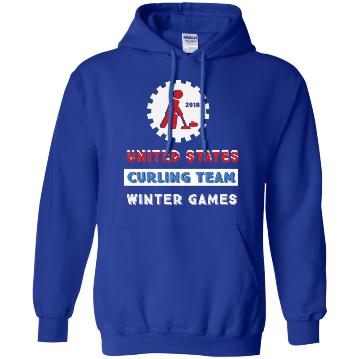 United States Curling Team Winter Games Curling Lover T-shirt Royal