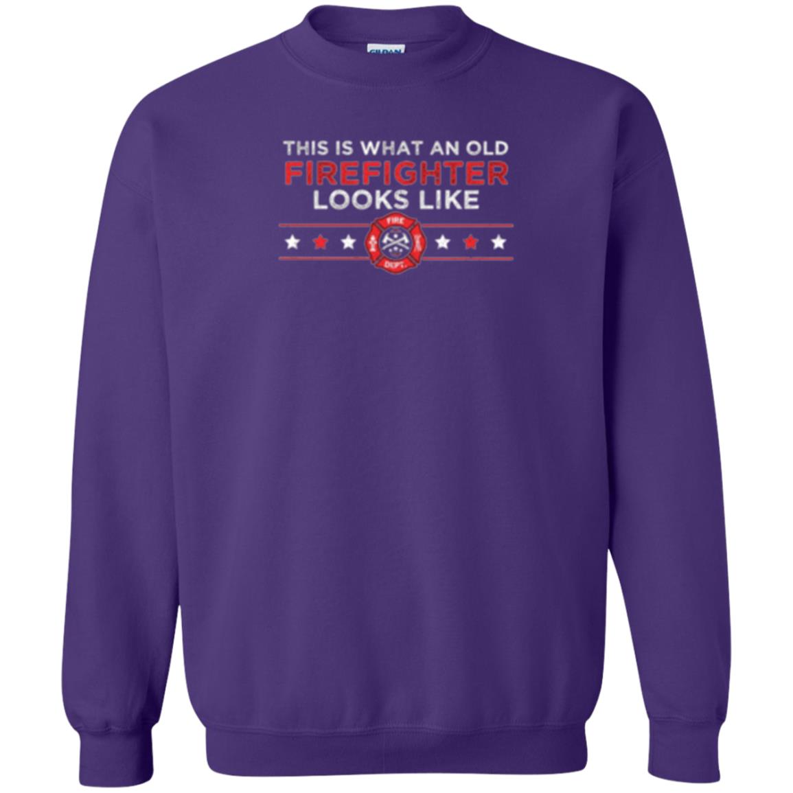 This Is What An Old Firefighter Looks Like T-shirt Purple