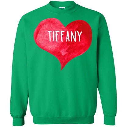 Valentine_s Day T-shirt I Love Tiffany Love Heart T-shirt Irish Green