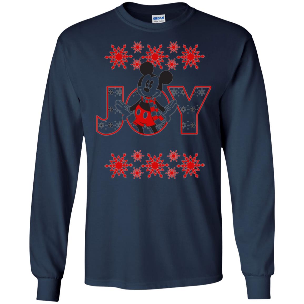 Christmas T-shirt Disney Mickey Mouse Joy Navy