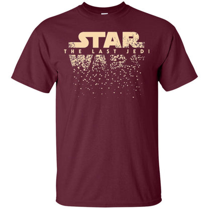 Star Wars Last Jedi Disintegrated Logo Graphic T-shirt Maroon
