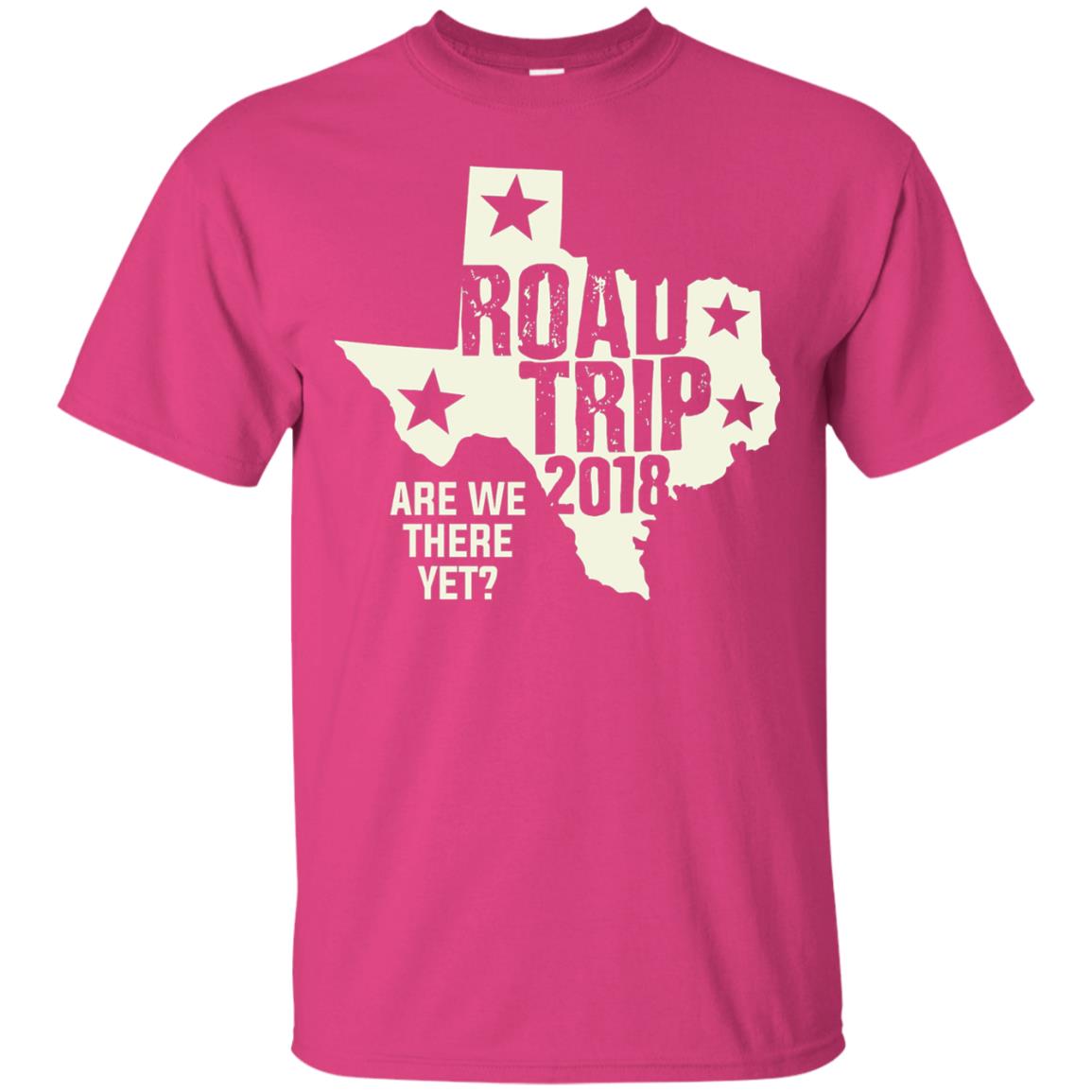 Texas Road Trip 2018 Funny Family Vacation Shirt Heliconia