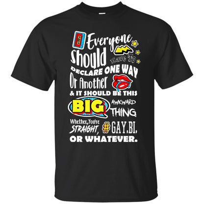Whether You_re Straight Gay Bi Or Whatever Lgbt Shirt Black