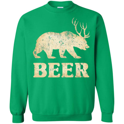 Beer T-shirt Vintage Bear Deer Irish Green