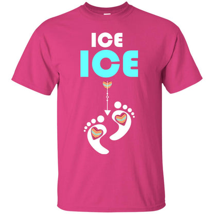 Ice Ice Funny Pregnancy Announcement T-shirt Heliconia