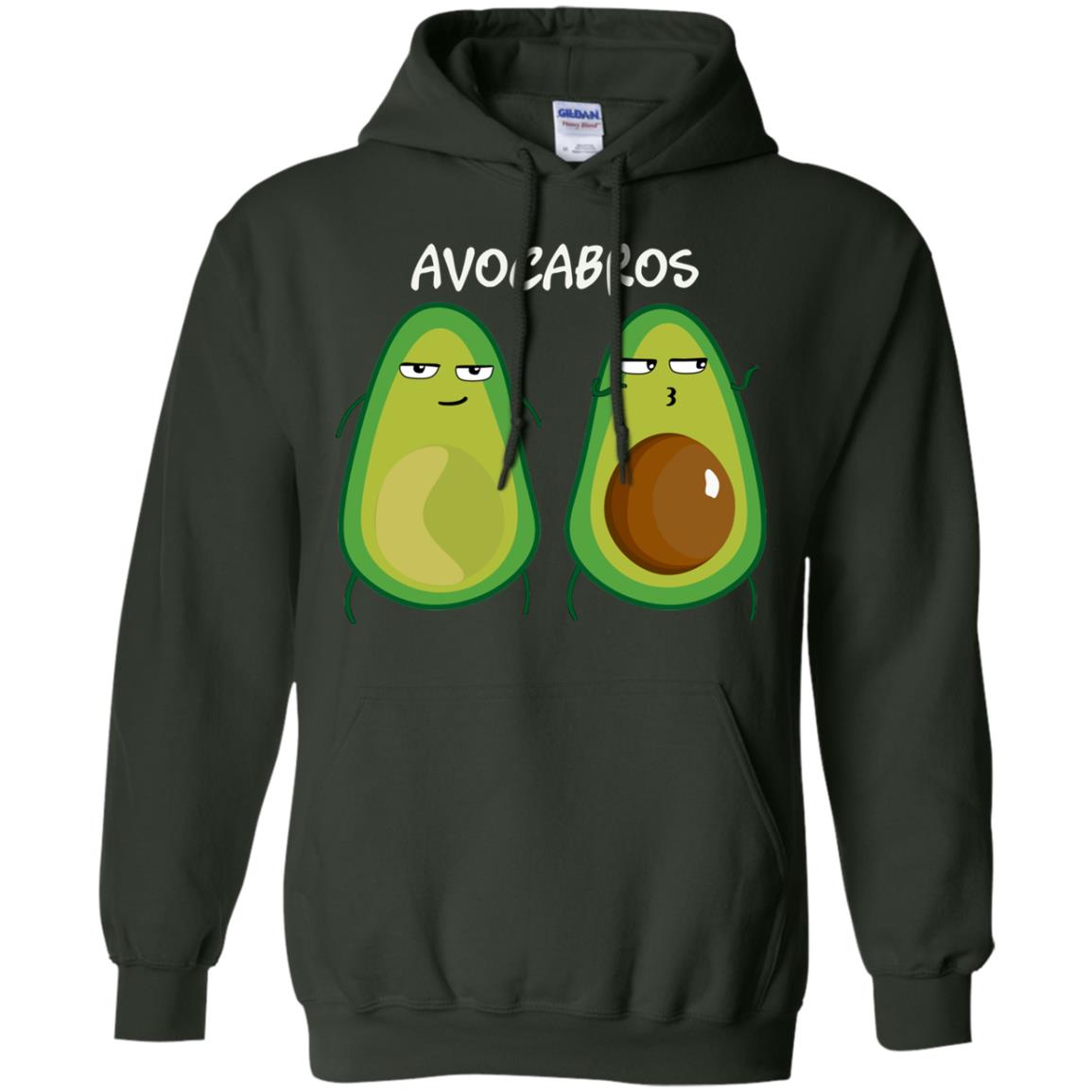 Funny Avocado T-shirt For Bros And Vegans Forest Green