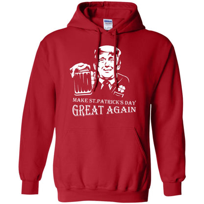 Anti Trump T-shirt Make St.patrick's Day Great Again With American President Red