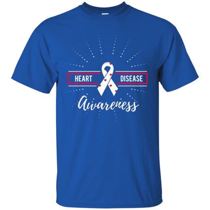 Heart Disease Awareness T-shirt Royal