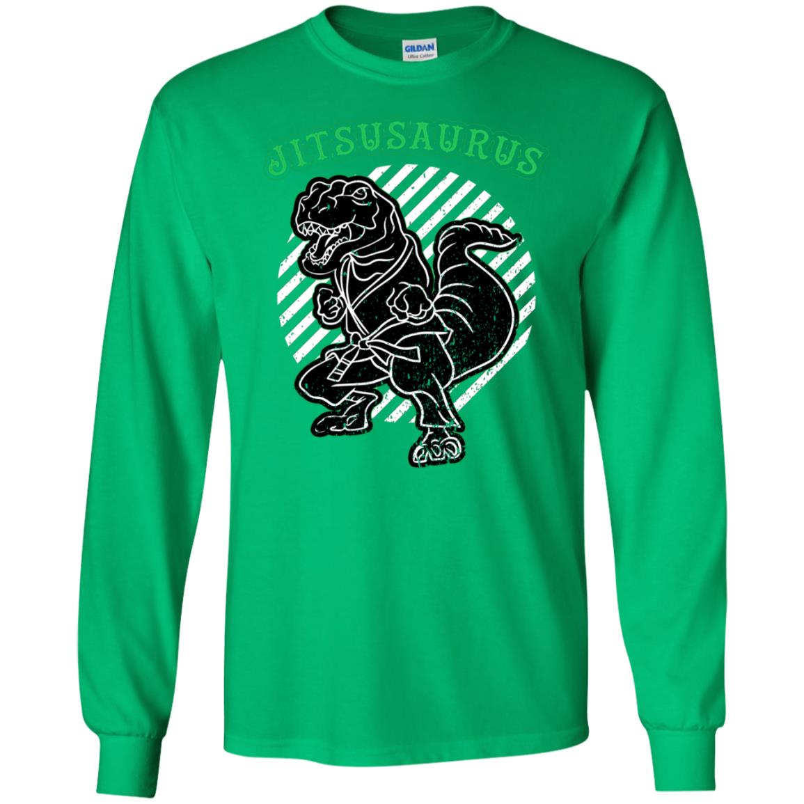 Jitsusaurus Jujutsu Saurus Shirt Irish Green