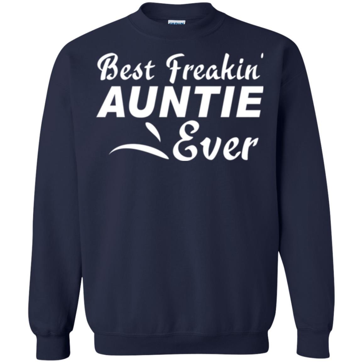 Aunt T-shirt Best Freakin' Auntie Ever Navy