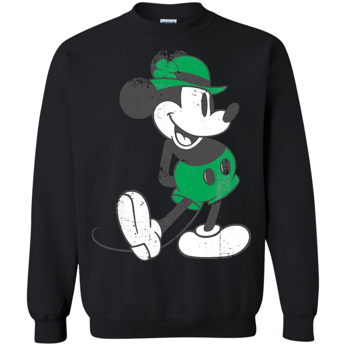 Mickey Mouse St. Patrick_s Day T-shirt Black