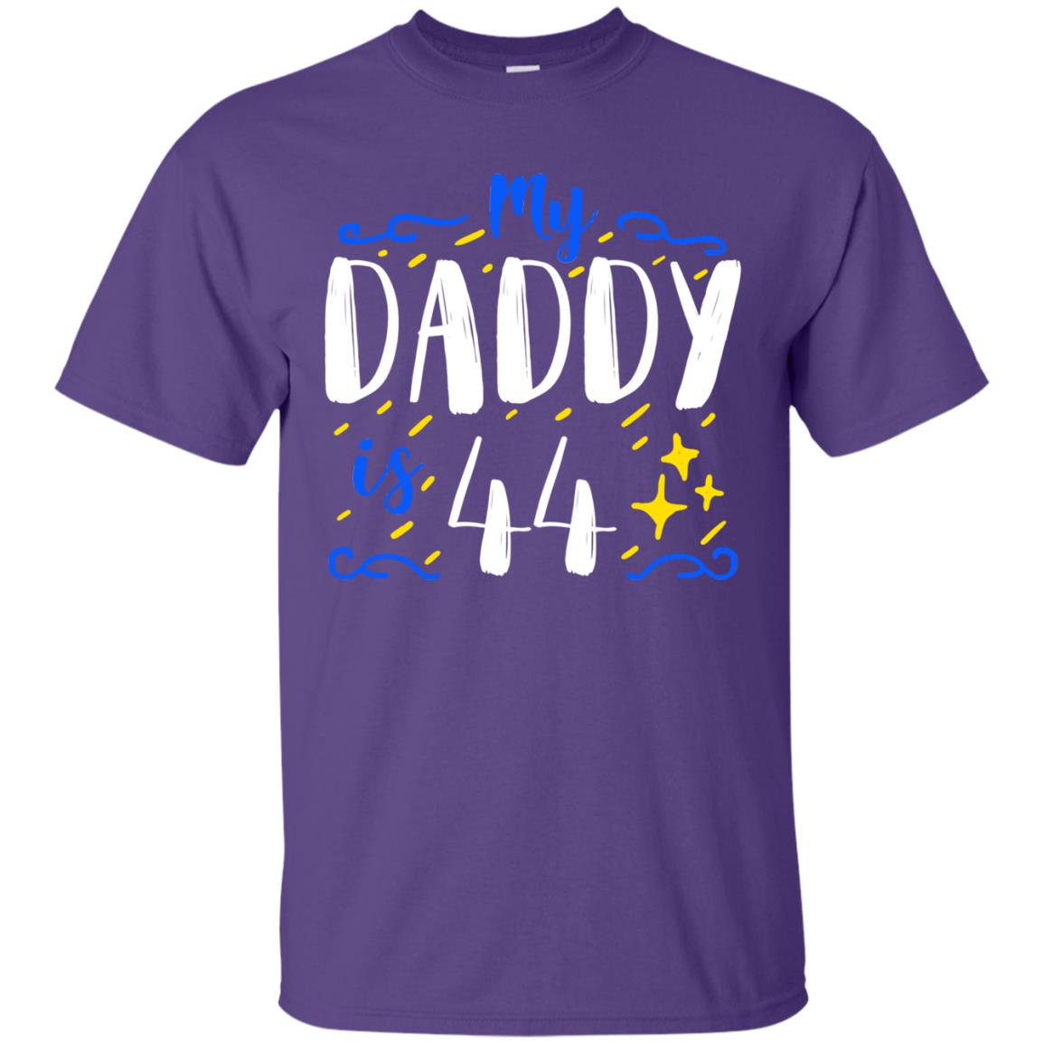 My Daddy Is 44 44th Birthday Daddy Shirt For Sons Or Daughters Purple