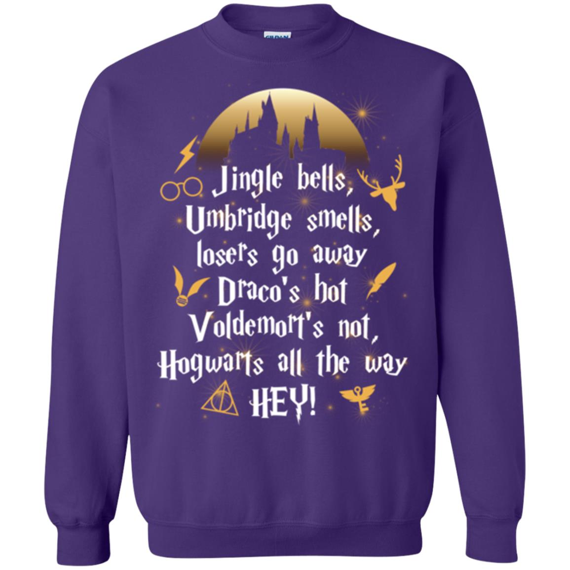 Jingle Bells Umbride Bells Losers Go Away Harry Potter Song T-shirtG180 Gildan Crewneck Pullover Sweatshirt 8 oz.