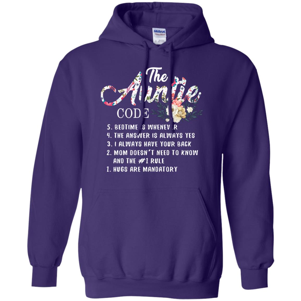 The Auntie Code Shirt For Womens Purple
