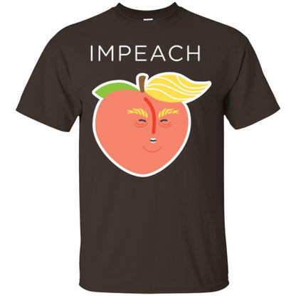 Anti Trump Peach Emoji T-shirt Impeach Donald Dark Chocolate